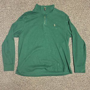 Polo Ralph Lauren Green Quarter Zip Size L